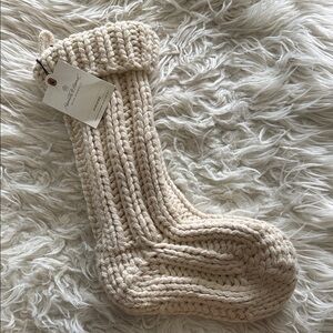 NWT Hearth & Hand Cream Knit Stocking